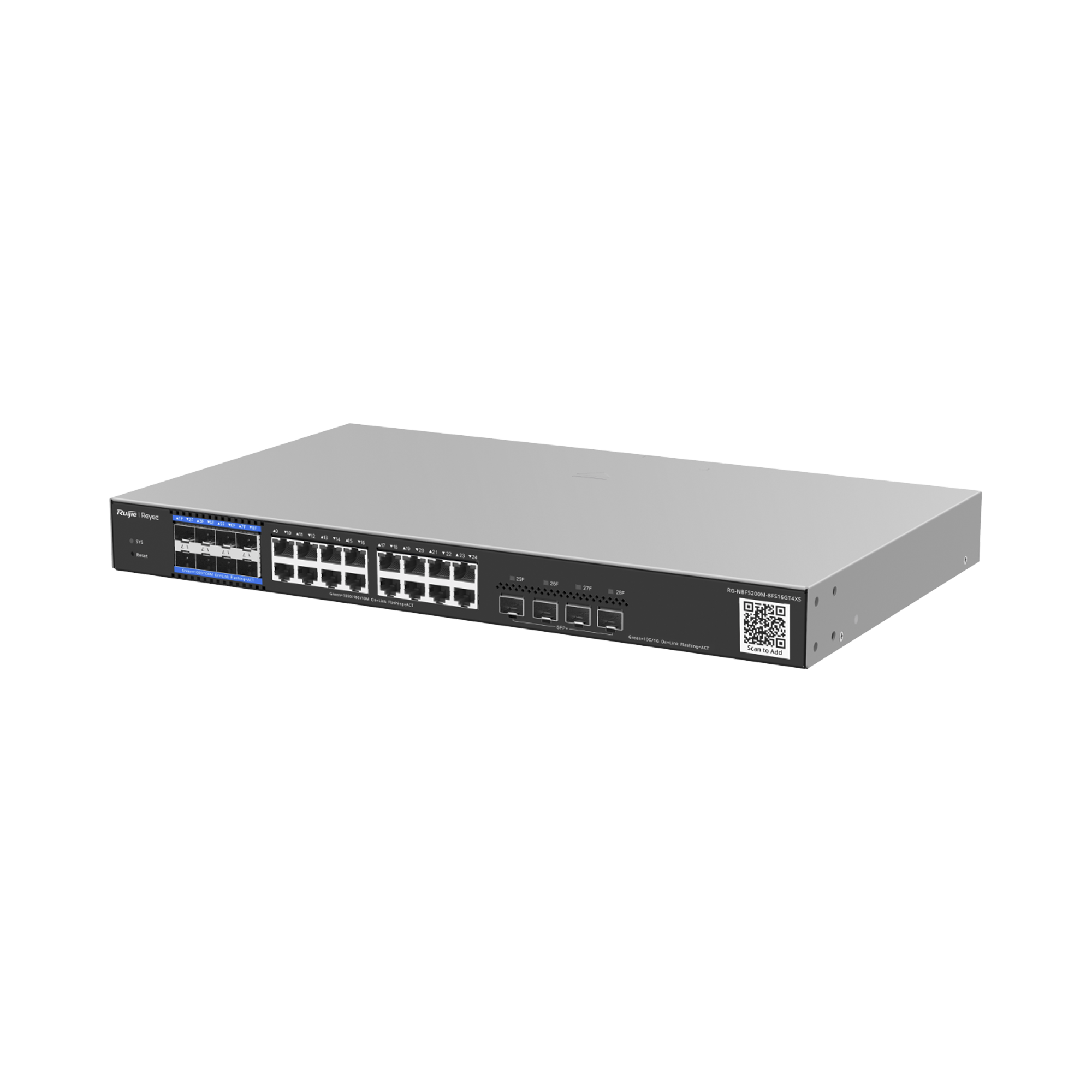 e-Lighten OLT / Switch Hibrido, Capa 3 con 8 Puertos PON 1G, 16  Puertos Ethernet 1G y 4 Puertos SFP+ 10G, perfecto para migrar a Soluciones de Fibra PON hasta 256 ONUs