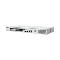 Switch Administrable L2 PoE+ hasta 370W, 24 Puertos Eth 1G, 4 puertos SFP 1G, Administración Remota en la Nube.