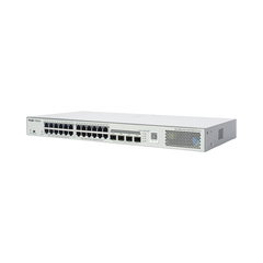 Switch Administrable L2 PoE+ hasta 370W, 24 Puertos Eth 1G, 4 puertos SFP 1G, Administración Remota en la Nube.