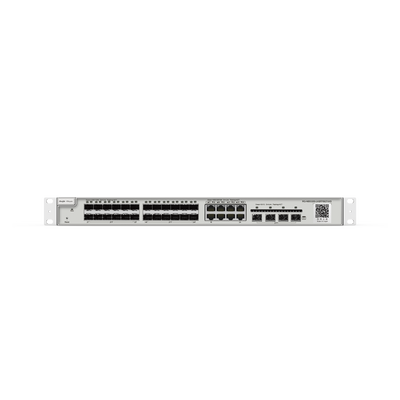 Switch administrable Capa 2+ Plus, 24 puertos SFP con 8 puertos Ethernet Gigabit y 4 SFP+ gestión en la nube