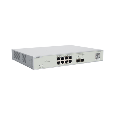 Switch Multi-Gigabit PoE+ Capa 2 con 8 Puertos 2.5G PoE+ hasta 240W y 2 Uplink SFP+ 10G ,Administrable Cloud, Diseñado Para Access Points WiFi 6/7