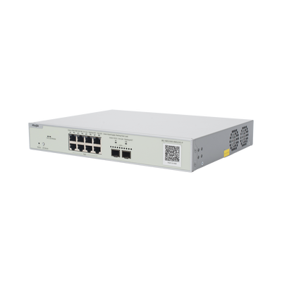 Switch Multi-Gigabit PoE+ Capa 2 con 8 Puertos 2.5G PoE+ hasta 240W y 2 Uplink SFP+ 10G ,Administrable Cloud, Diseñado Para Access Points WiFi 6/7