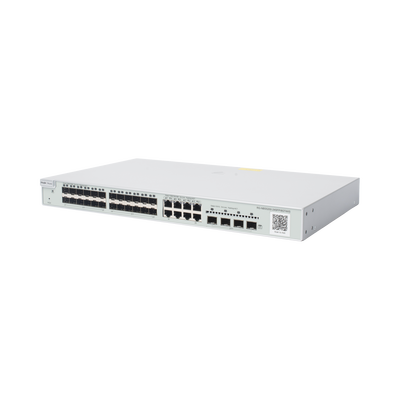 Switch administrable Capa 3, 24 puertos SFP 1G, 8 puertos Ethernet 1G Combo y 4 SFP+ 10G, gestión remota en la nube