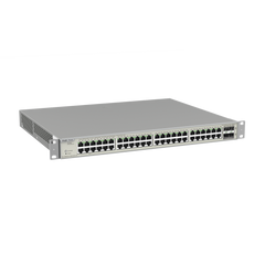 Switch Administrable Capa 3 con 48 puertos Gigabit PoE 802.3af/at + 4 SFP+ para fibra 10Gb, gestión gratuita desde la nube, 740W