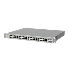 Switch Administrable Capa 3 con 48 puertos Gigabit PoE 802.3af/at + 4 SFP+ para fibra 10Gb, gestión gratuita desde la nube, 740W