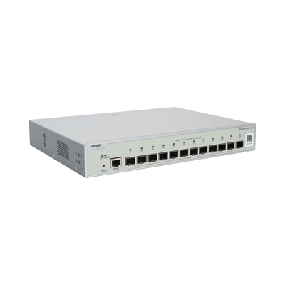 Switch Administrable Full Aggregation Capa 3, 12 Puertos SFP+ 10G y un Puerto MGMT