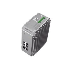 Switch Industrial PoE hasta , Ideal para temperaturas Extremas y protección contra descargas, 4 Puertos Gigabit PoE 802.3 af/at, 2 puertos SFP Administrable Cloud