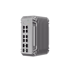Switch Industrial PoE, Ideal para temperaturas Extremas y protección contra descargas, 8 Puertos Gigabit PoE 802.3 af/at, 4 Puertos SFP Administrable Cloud