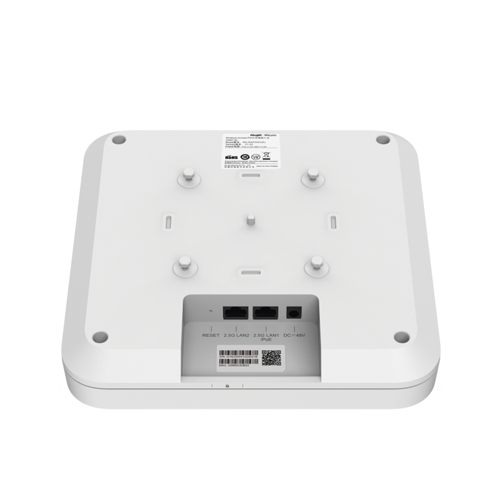 Punto de Acceso Mesh Wi-Fi 6 con doble puerto multi-gigabit 2.5G Interior en Techo hasta 5.9 Gbps, doble banda 802.11 AX6000 MU-MIMO 4x4
