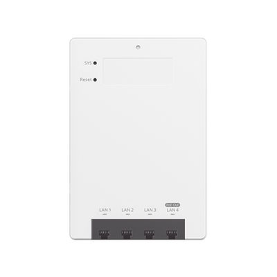 Punto de Acceso Mesh Wi-Fi 7 para interior en pared, hasta 512 usuarios ideal para Hotelería u Oficina.