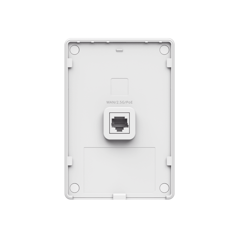 Punto de Acceso Mesh Wi-Fi 7 para interior en pared, hasta 512 usuarios ideal para Hotelería u Oficina.