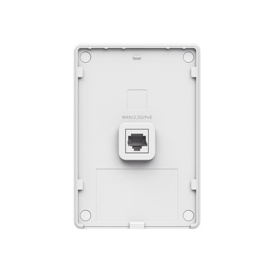 Punto de Acceso Mesh Wi-Fi 7 para interior en pared, hasta 512 usuarios ideal para Hotelería u Oficina.