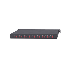 Fuente 12 Vcc /  Industrial / tipo RACK / 20 Amperes / 16 salidas / 1.25 Amperes por salida administrada / 2.5 Amperes por salida máxima