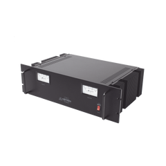 Fuente de poder  13.8Vcc, 35A, lineal regulada con circuito cargador de baterías, para instalación en rack