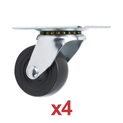 Kit de 4 Ruedas Locas para Racks y Gabinetes (Ver Compatibilidad).