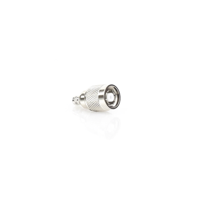 Conector TNC Macho Inverso de Anillo Plegable para Cables LMR-240, RG-8/X, Níquel/ Oro/ Teflón.