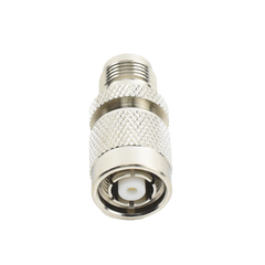 Adaptador en Línea, de Conector TNC Macho Inverso a TNC Hembra, Nquel/ Oro/ Teflón.