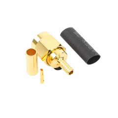 Conector SMA Macho Inverso de Anillo Plegable para Instalar en Cables RG-174/U y RG-316/U.