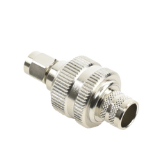 Conector SMA Macho Inverso de Anillo Plegable para RG-8/U, 9913, LMR-400, Níquel/ Oro/ Teflón.