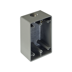 Caja Condulet FS de 3/4" ( 19.05 mm) con una boca a prueba de intemperie.