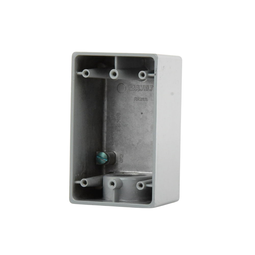 Caja Condulet FS de 1" (25.4 mm) con una boca a prueba de intemperie.