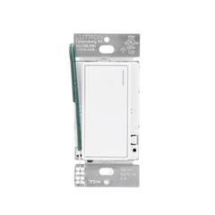 (RadioRa3) Apagador Sunnata color blanco mate para linea Radio Ra3, 8A de iluminación, 5.8A Motor