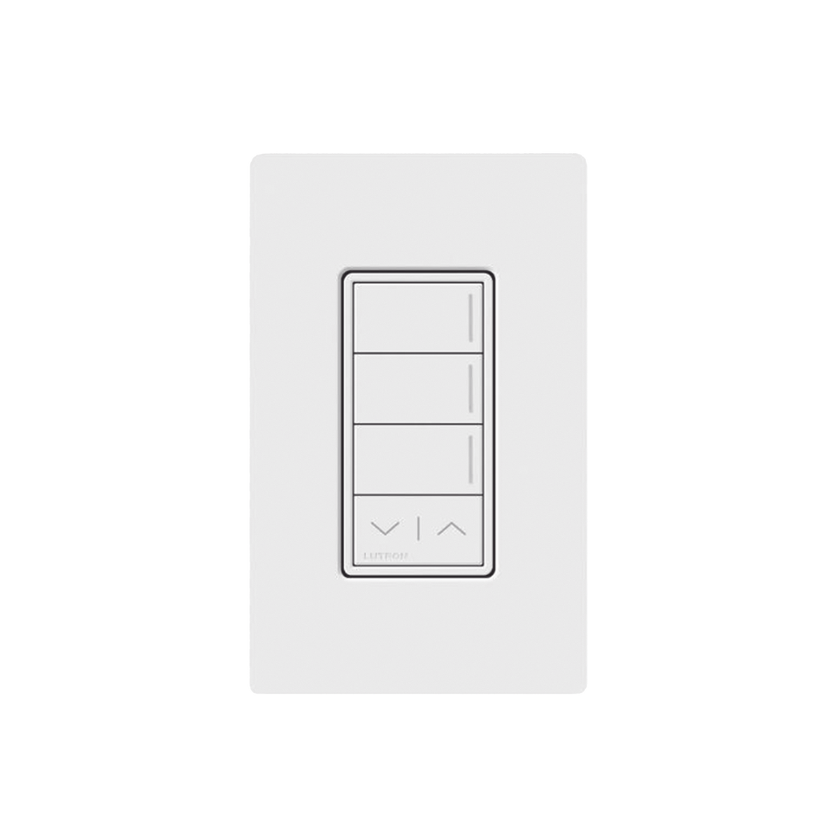 (RadioRa3) Botonera Sunnata Blanco 3 escenas y 2 botones subir/bajar para Radio RA3, programe escenas diferentes en cada botón.