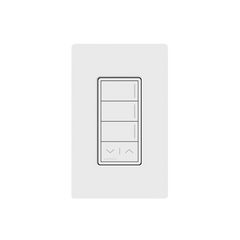 (RadioRa3) Botonera Sunnata Blanco 3 escenas y 2 botones subir/bajar para Radio RA3, programe escenas diferentes en cada botón.