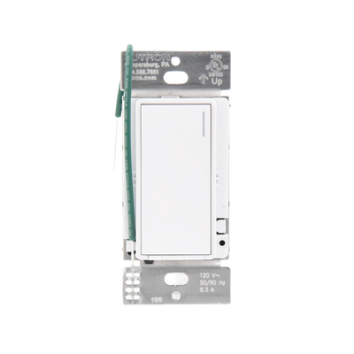 (RadioRA3) Apagador Auxiliar de pared, compañero de apagadores multilocación. Usar en 3 vías o escalera. Color blanco.