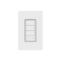 (RadioRa3) Botonera Sunnata Blanco 3 escenas y 2 botones subir/bajar para Radio RA3, programe escenas diferentes en cada botón.