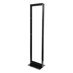 Rack de Dos Postes Estándar de 19", Numerado, Fabricado en Acero y 45 Unidades de Rack, Color Negro