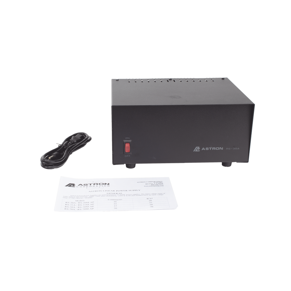 Fuente de Poder Lineal / 13.8 Vcc 35 A / Regulación Electrónica / Disipador Térmico / Voltaje Universal / Alta Potencia
