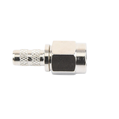 Conector SMA Macho de anillo plegable para cable RG-58/U, Niquel / Oro / Teflón.