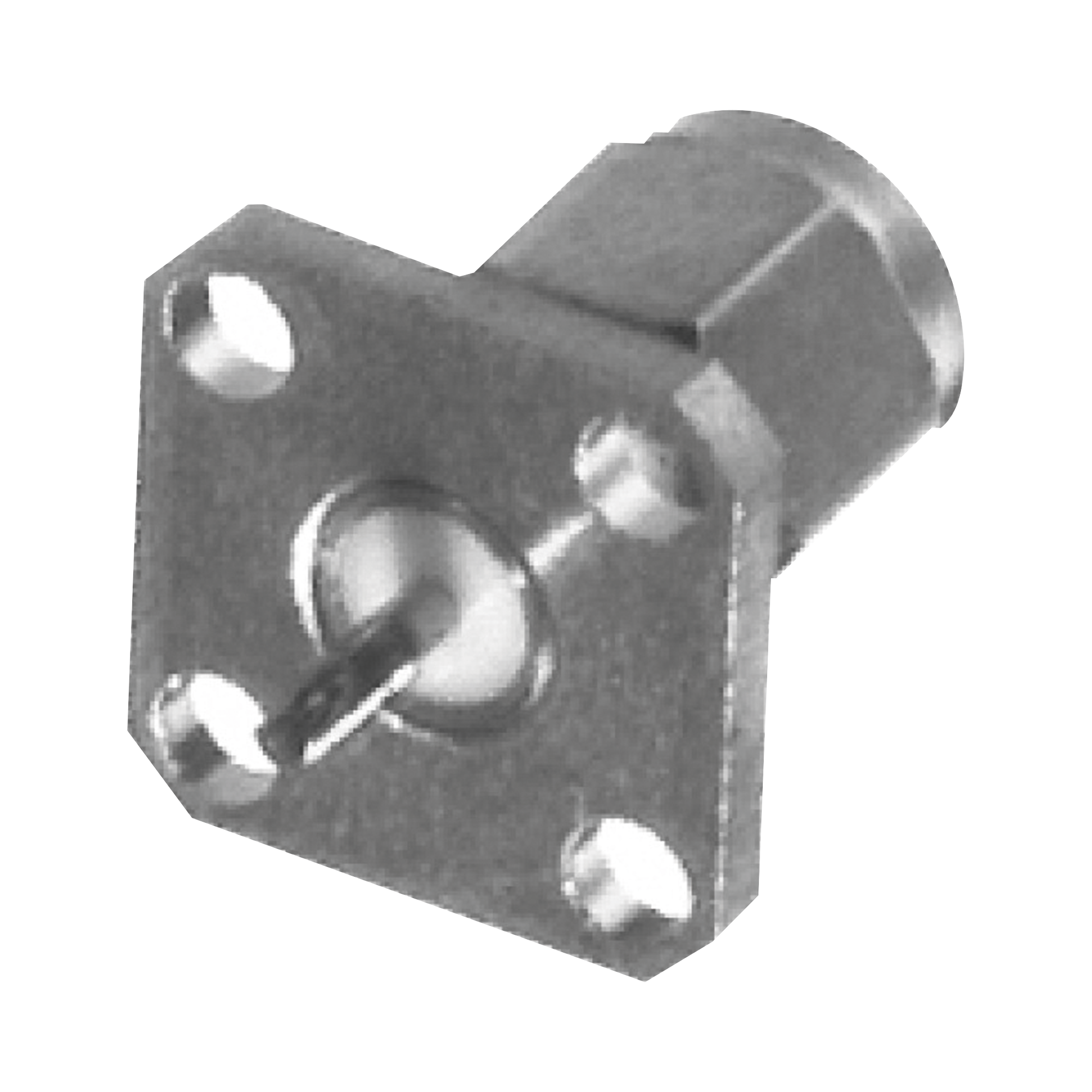 Conector SMA Macho de Montaje en Panel de 4 Perforaciones y Terminal Soldable, Níquel/ Oro/ Teflón.â€‹