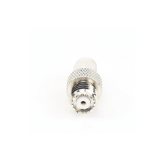 Adaptador en Línea, de Conector SMA Macho a Mini-UHF Hembra, Níquel/ Oro/ Teflón.Au/Teflón.