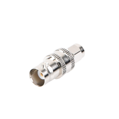 Adaptador en Línea de Conector SMA Macho a BNC Hembra, Níquel/ Oro/ Teflón.