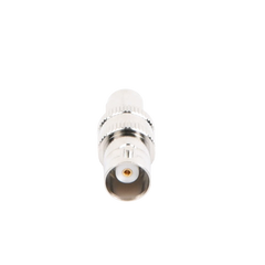 Adaptador en Línea de Conector SMA Macho a BNC Hembra, Níquel/ Oro/ Teflón.