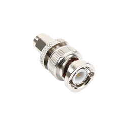 Adaptador en Línea de Conector SMA Macho a BNC Macho, Níquel/ Oro/ Teflón.