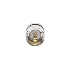 Adaptador en Línea de Conector SMA Hembra a UHF Macho (PL-259), Níquel/ Oro/ Teflón.