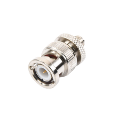 Adaptador en Línea de Conector SMA Hembra a BNC Macho, Níquel/ Oro/ Teflón.
