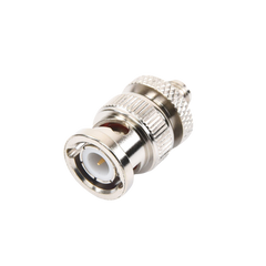 Adaptador en Línea de Conector SMA Hembra a BNC Macho, Níquel/ Oro/ Teflón.