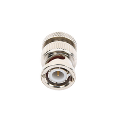 Adaptador en Línea de Conector SMA Hembra a BNC Macho, Níquel/ Oro/ Teflón.