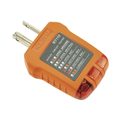 Probador de Tomacorrientes Estándar, con Secuencia de Luces para Indicar un Cableado Correcto/Incorrecto.