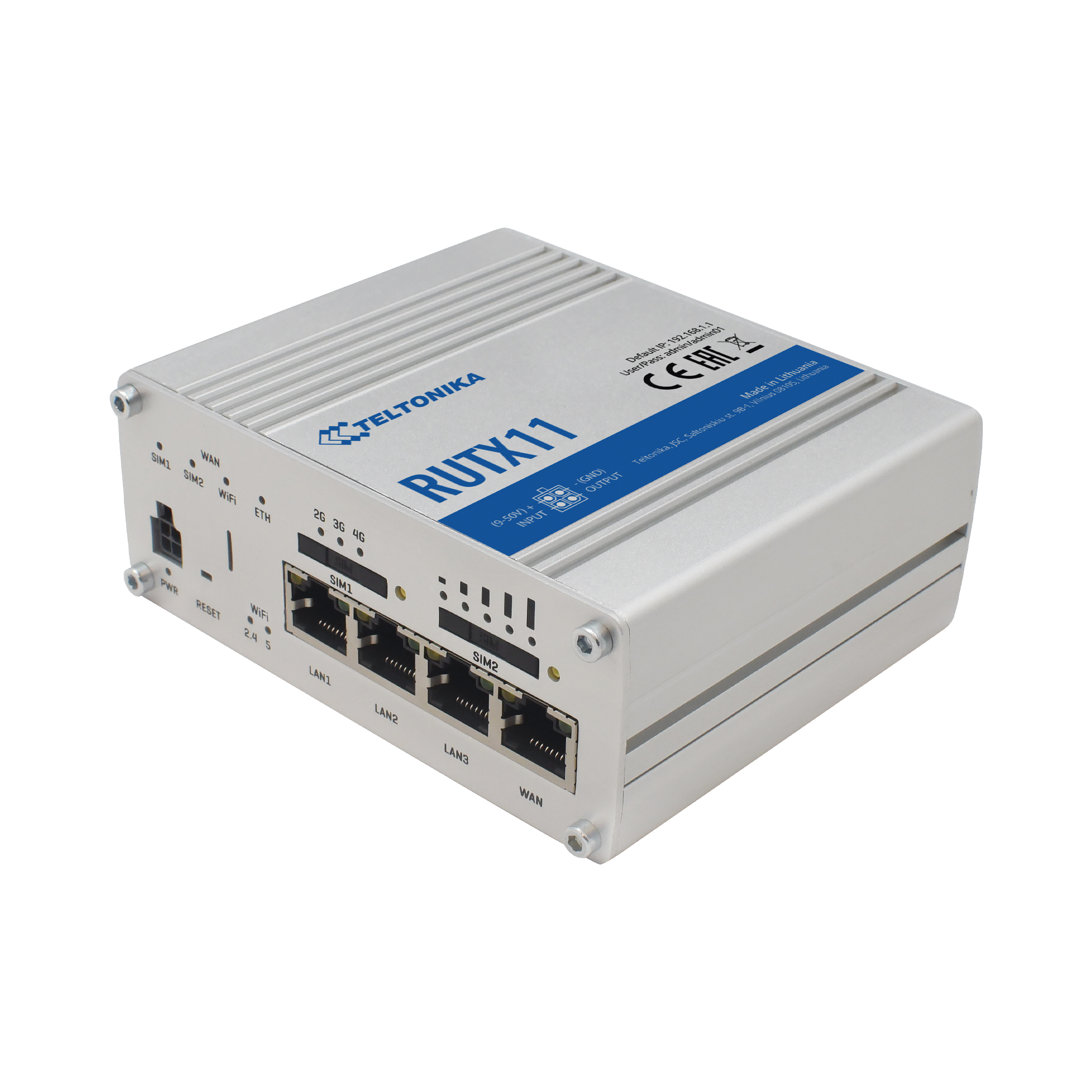 Router Industrial LTE 4.5G Cat 6 / 300 Mbps / WiFi 5 Dual Band / 4 Puertos Gigabit / Doble SIM / GNSS / PoE