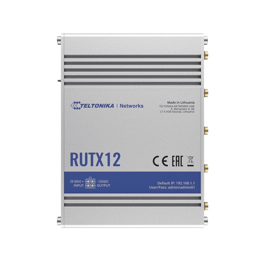 Router Industrial Dual LTE Cat 6 / 600 Mbps / 5 Puertos Gigabit / WiFi 5 / Doble SIM / GNSS / PoE / -40°C a 75°C