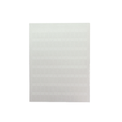 Hojas con 5000 Etiquetas Auto-Laminadas para Impresora Láser/Inyección de Tinta, para Cables de 3 a 7.1 mm de Diámetro (12 - 10 AWG), Color Blanco