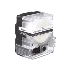 Casete de 200 Etiquetas Autolaminadas de 25.4 x 38.1 mm (1 x 1.5 Pulgadas), para Cables de 3.1 a 7 mm (0.12 a 0.28 Pulgadas) de Diámetro, Área de Impresión Color Blanco