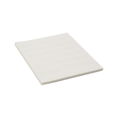 Paquete de Hojas con 2500 Etiquetas de Identificación Auto-Laminadas para Impresora Láser/Inyección de Tinta, para Cables de 4.1 a 8.1 mm de Diámetro (10 - 6 AWG), Color Blanco