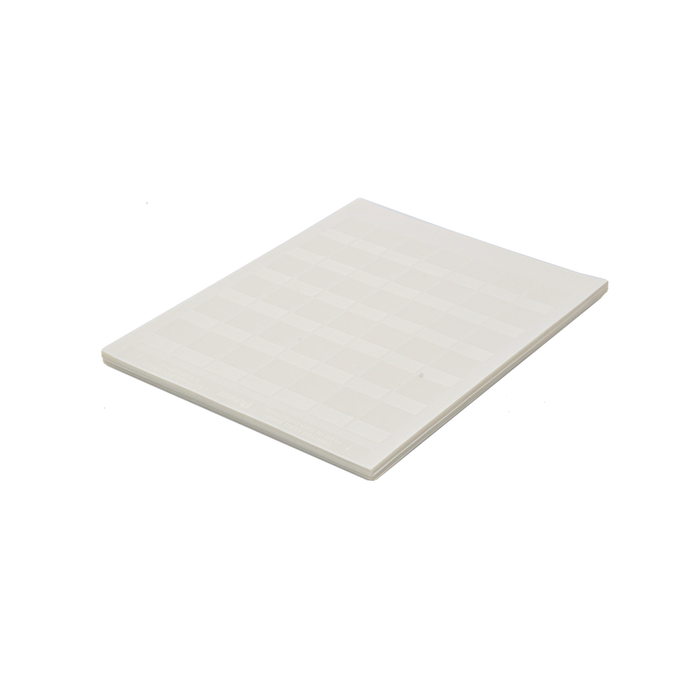 Paquete de Hojas con 2500 Etiquetas de Identificación Auto-Laminadas para Impresora Láser/Inyección de Tinta, para Cables de 4.1 a 8.1 mm de Diámetro (10 - 6 AWG), Color Blanco