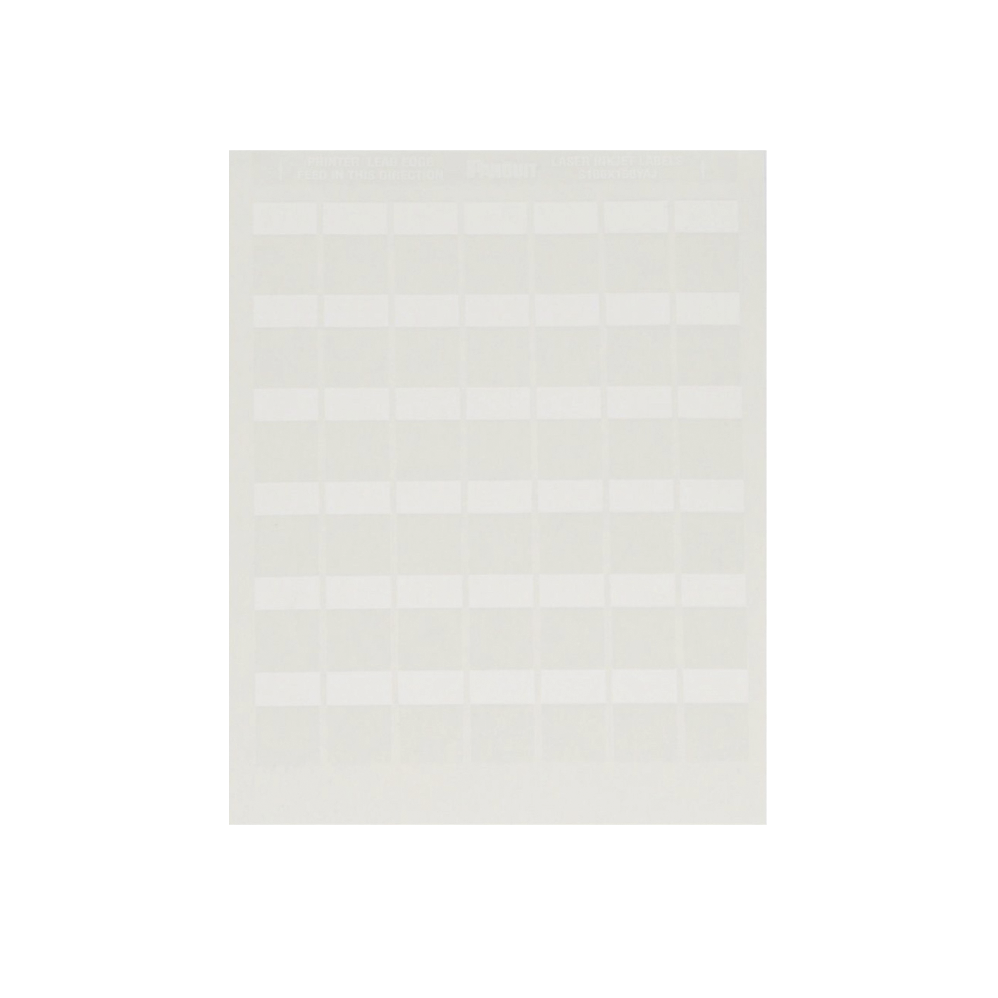 Paquete de Hojas con 2500 Etiquetas de Identificación Auto-Laminadas para Impresora Láser/Inyección de Tinta, para Cables de 4.1 a 8.1 mm de Diámetro (10 - 6 AWG), Color Blanco
